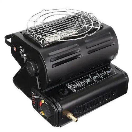 Обогреватель газовый с функцией плиты cо штуцером для шланга больших баллонов