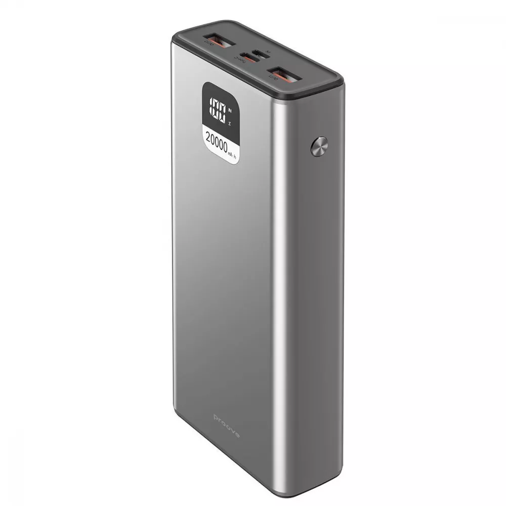 Внешний аккумулятор Proove Guardian PowerBank 22.5W 20000mAh Metal Gray