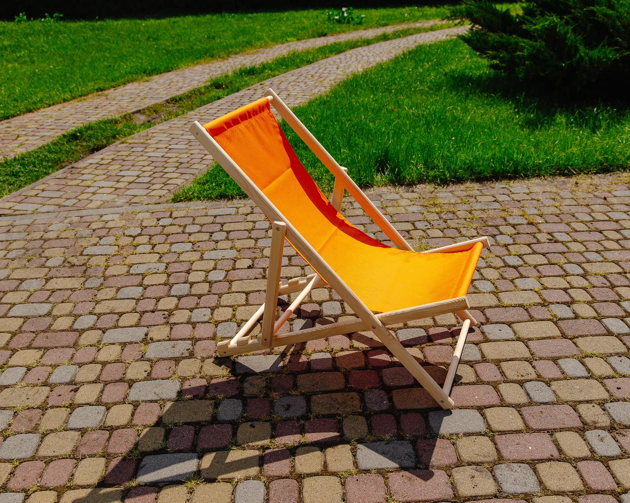 Шезлонг для дачи тканевый XRmaster Оранжевый (КШ-012) - фото 3 Шезлонг для дачи тканевый XRmaster Оранжевый (КШ-012) - фото 3