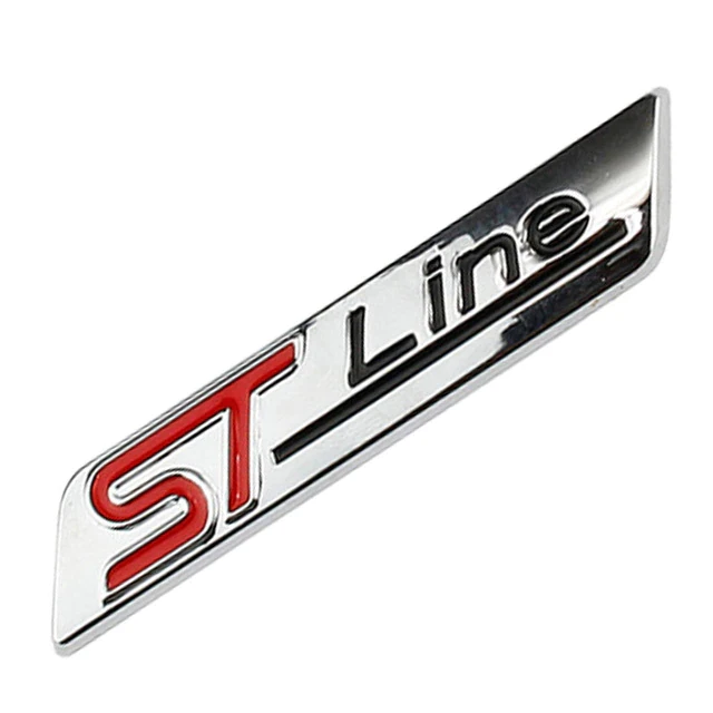 Эмблема ST line Ford металл 8,3х1,6 см Хром глянцевый (1725144498)