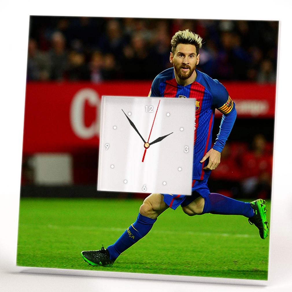 Часы с фото Лионель Месси 260x260 мм (C03079)