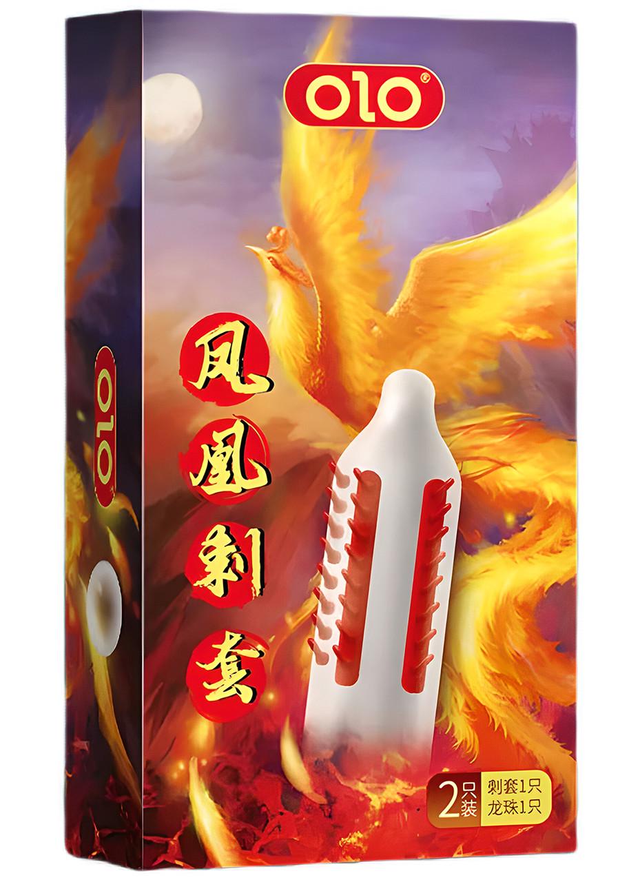 Презерватив з вусиками OLO PHOENIX SUZAKU і з подовжуючою кулькою (OLO PHOENIX SUZAKU)