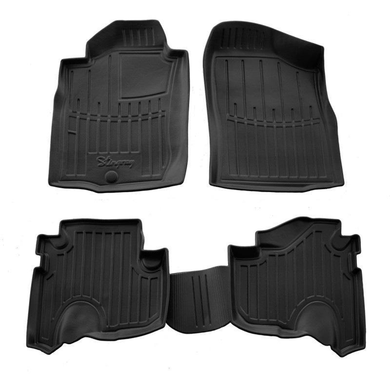 Коврики Stingray 3D Stingray для Toyota Land Cruiser 90 Prado полиуретан Черный