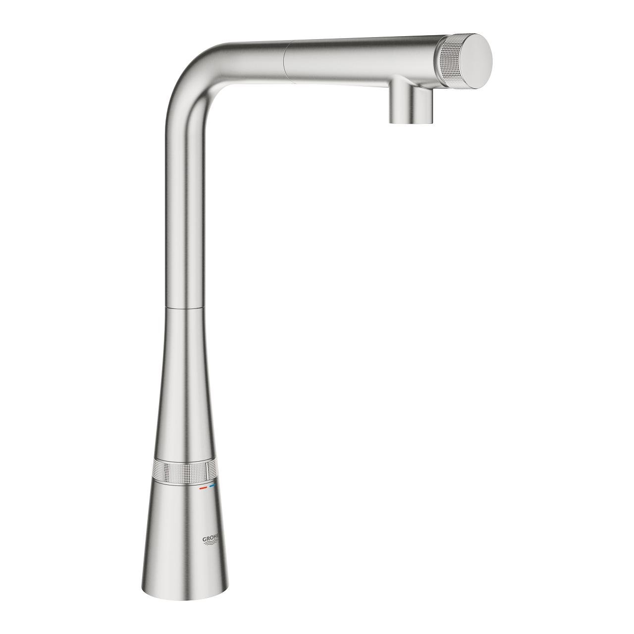 Смеситель для кухни Grohe Zedra SmartControl 31593DC2 с видвижной лейкой Сатин (132190)