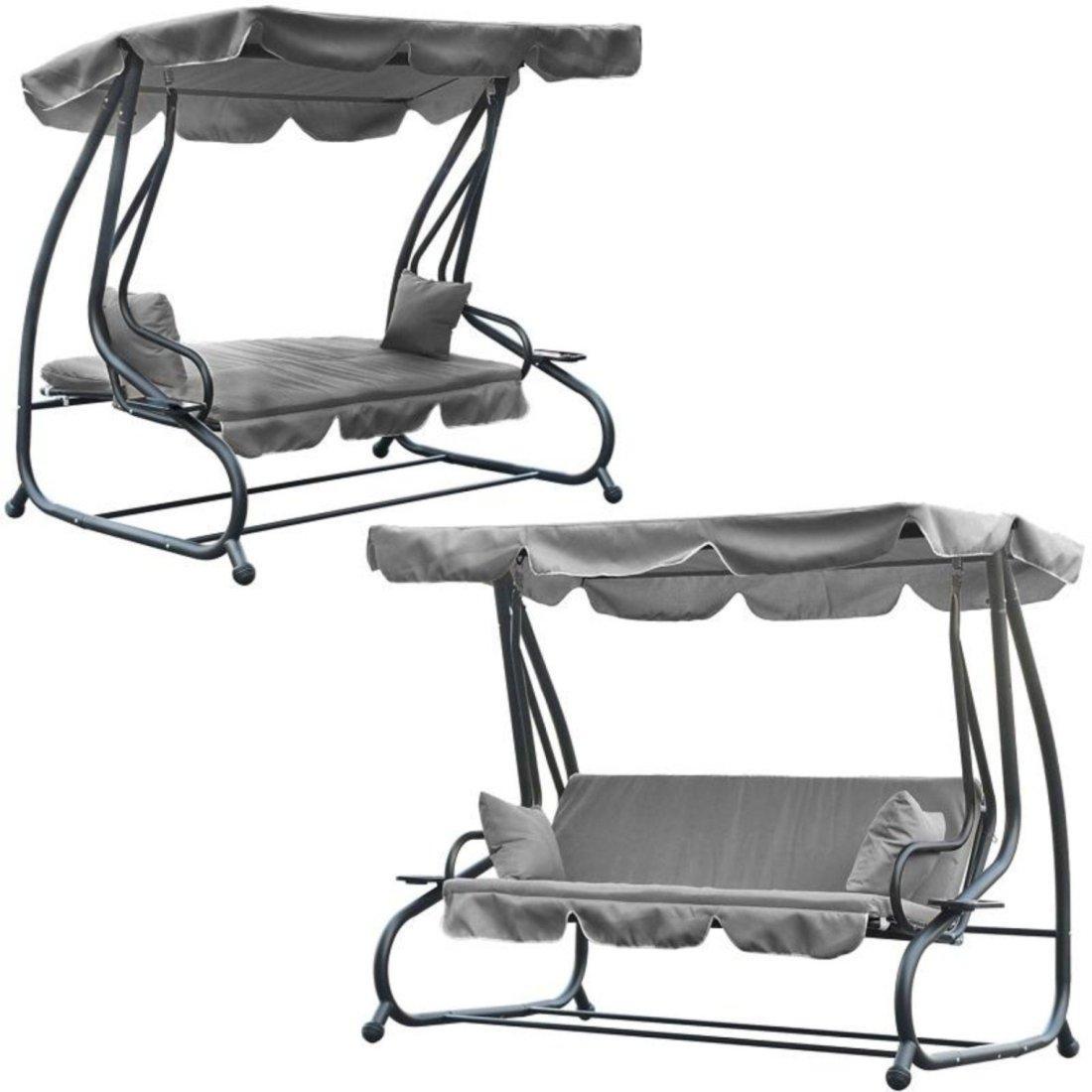 Садовые качели Garden Line 210х120х170 см Серый - фото 2 Садовые качели Garden Line 210х120х170 см Серый - фото 2