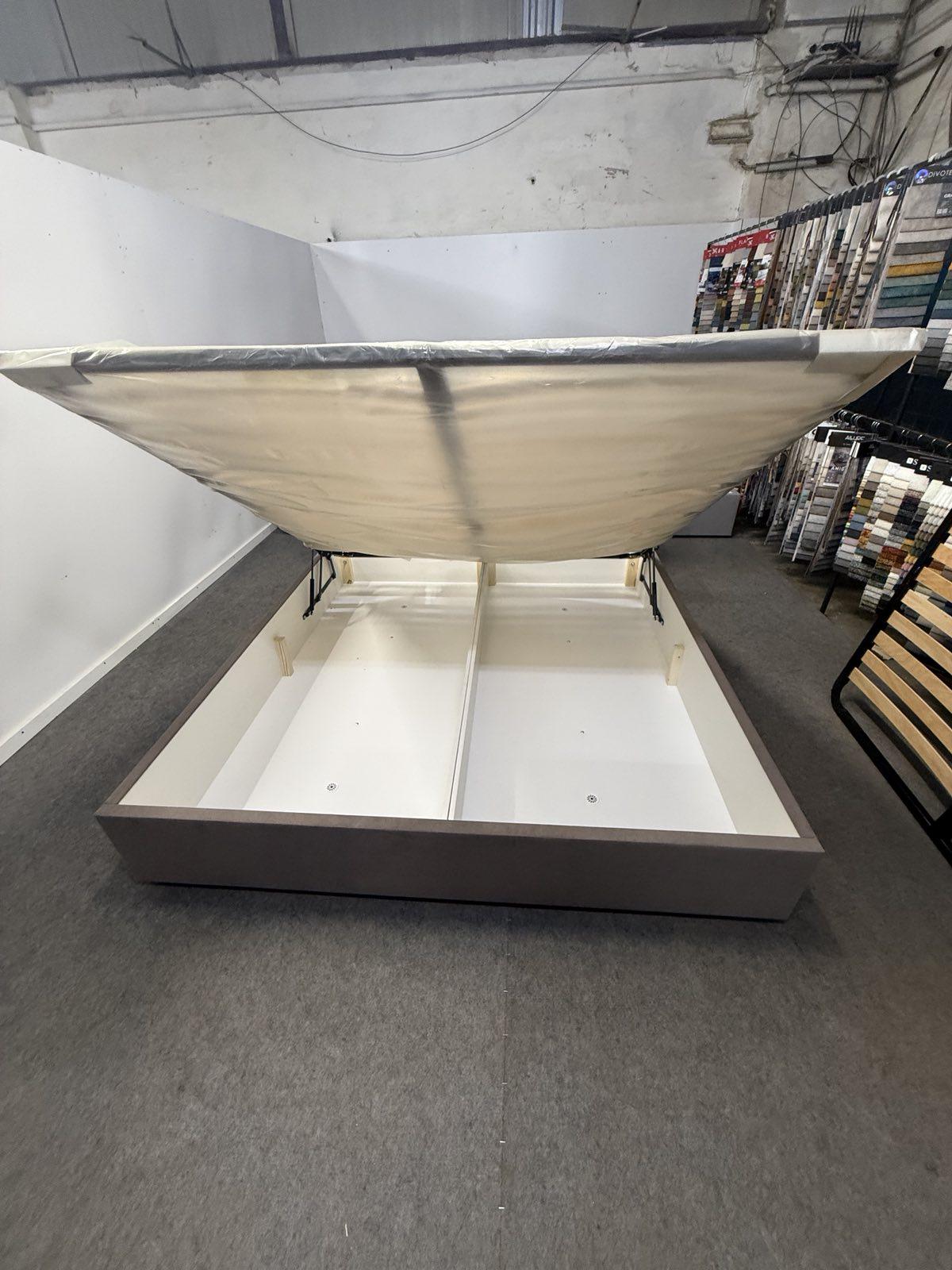 Кровать с подъемным механизмом ADS Mebli Сигма 180х200 см велюр Simple 6 Коричневый (30742451) - фото 5