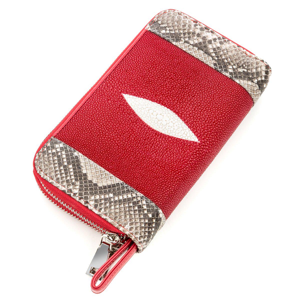 Кошелек женский Stingray leather 18522 кожа Красный