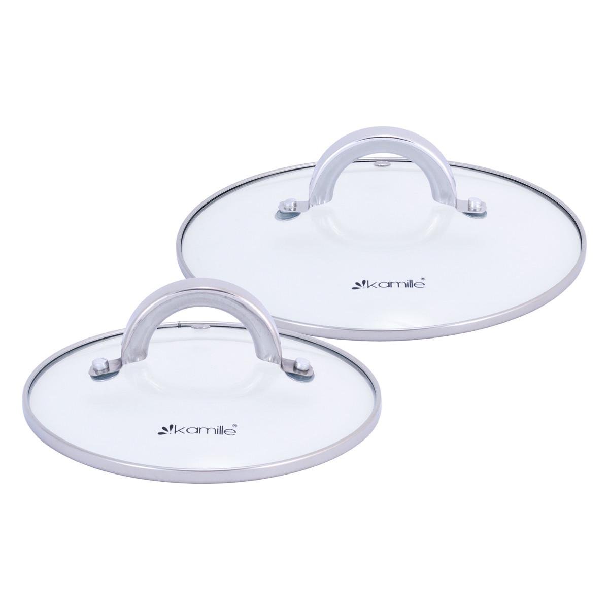 Набір каструль із кришками Kamille КМ-5627S із нержавіючої сталі з 4-х предметів Сталевий (150-84-5627S) - фото 5