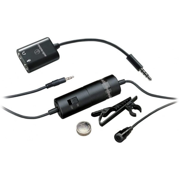 Микрофон Audio-Technica ATR3350xiS Omnidirectional Condenser Clip-On for Smartphones