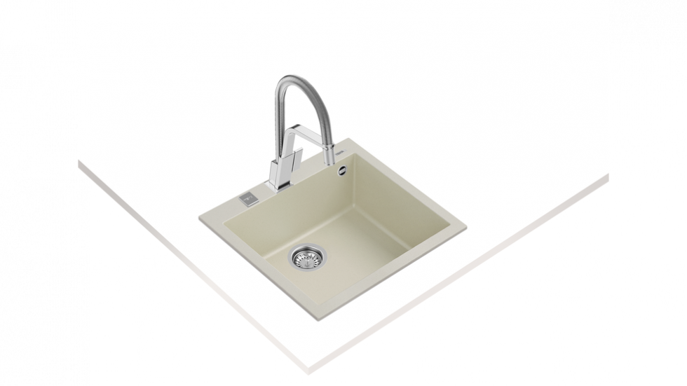 Мийка кухонна Teka FORSQUARE 50.40 TG 115230008 Кремовий (36884) - фото 2