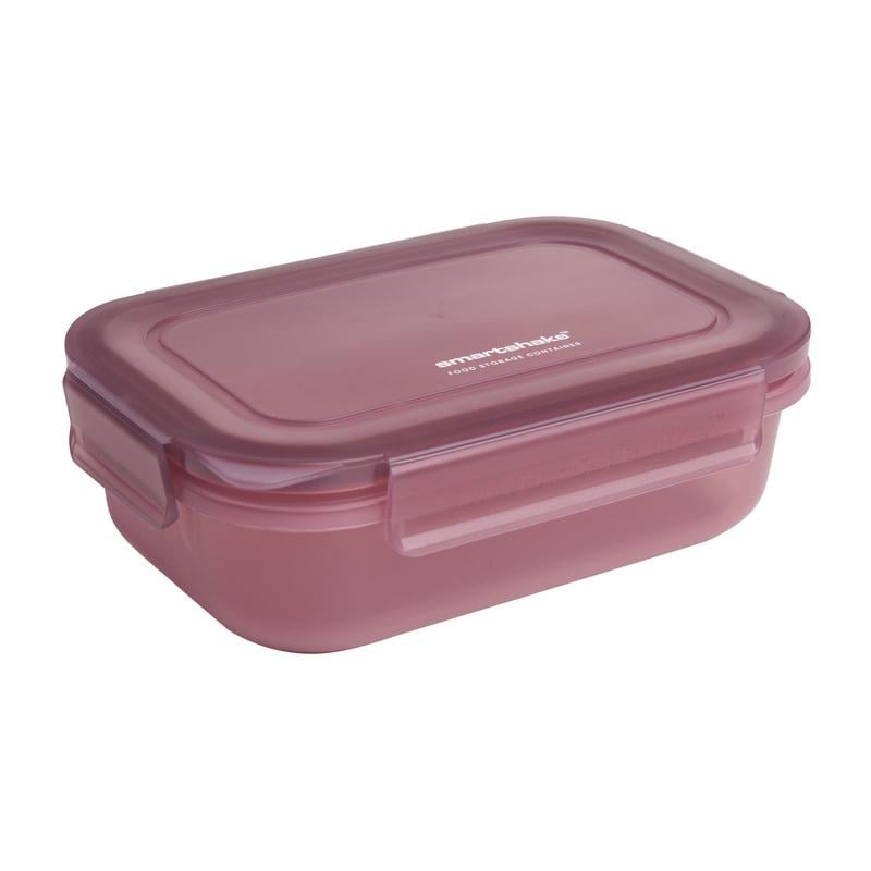 Контейнер для еды ланч-бокс герметичный с защелками SmartShake Food Storage Container Темно-розовый