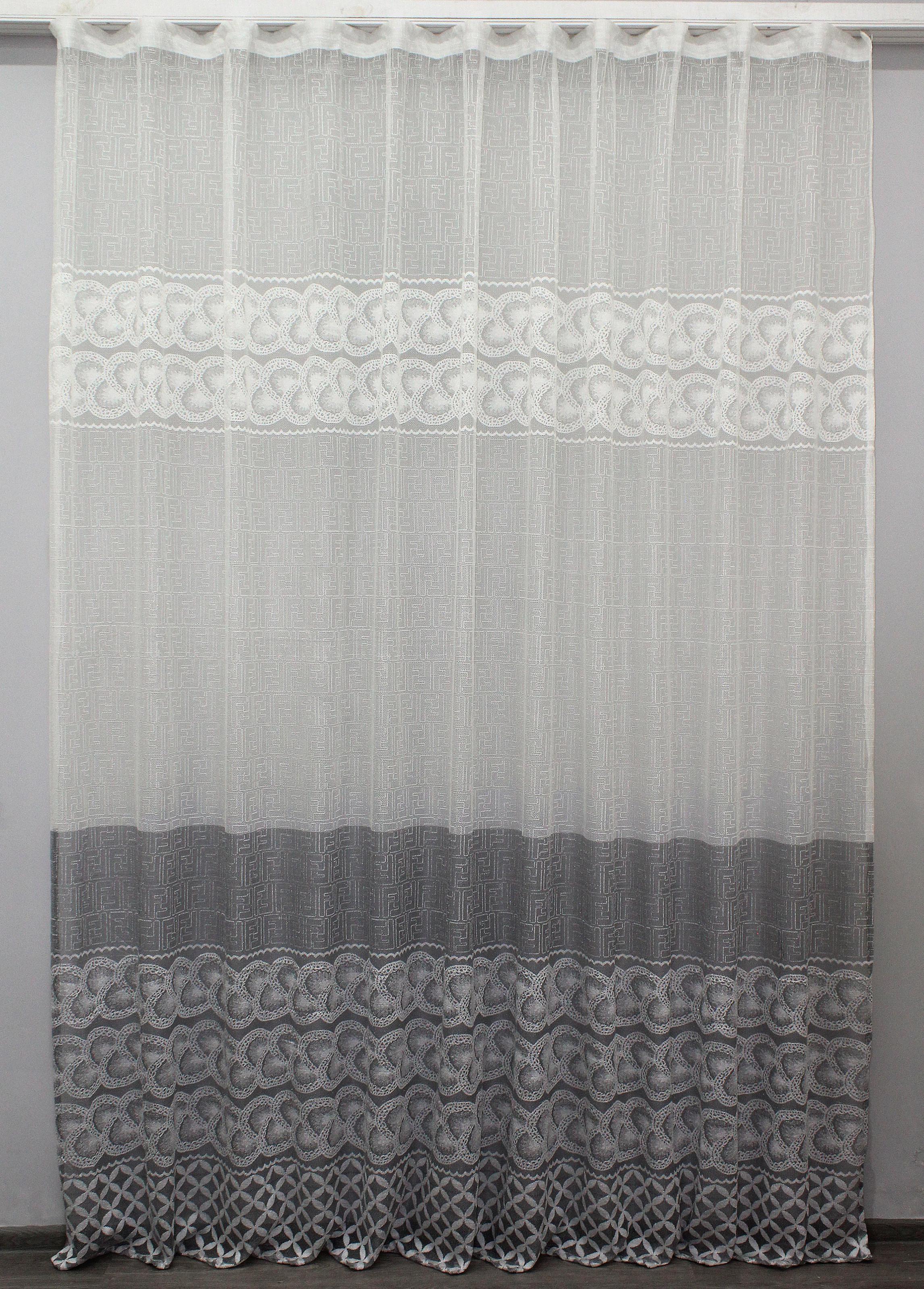Тюль VR-Textil 1133т Greta жаккард 300х270 см Молочный/Серый (40-912) Тюль VR-Textil 1133т Greta жаккард 300х270 см Молочный/Серый (40-912)