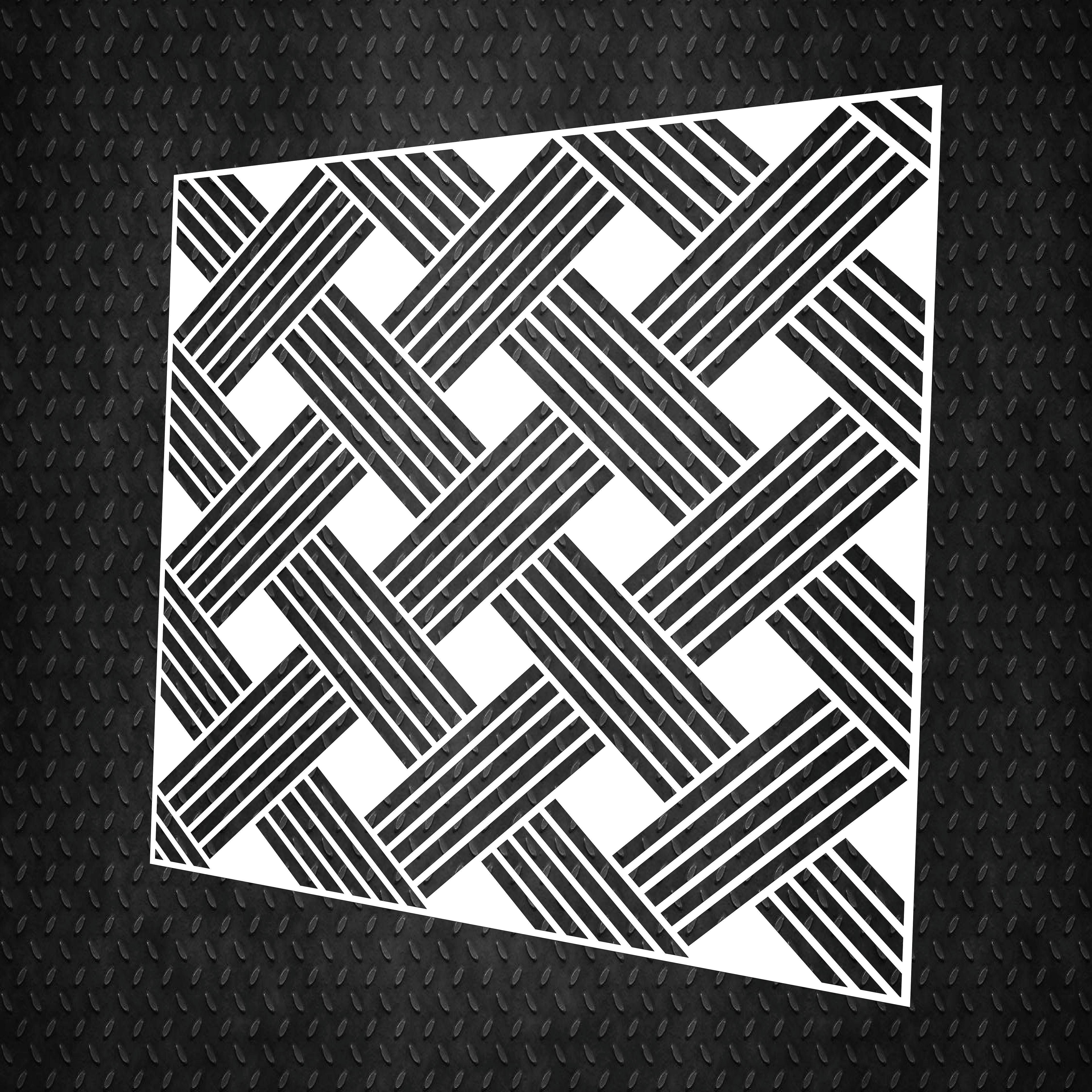 Трафарет DFA Квадратный узор для штукатурки и краски 0,3-1 мм (K00087)