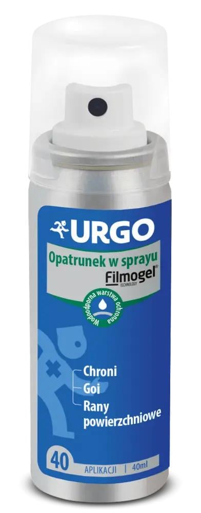 Пластырь-спрей для ран и царапин жидкий URGO Spray Filmogel 40 мл (33976416)
