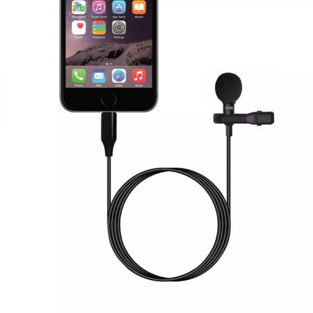 Мікрофон петличний Lightning для iPhone/iPad Lavalier Microphone Чорний - фото 4