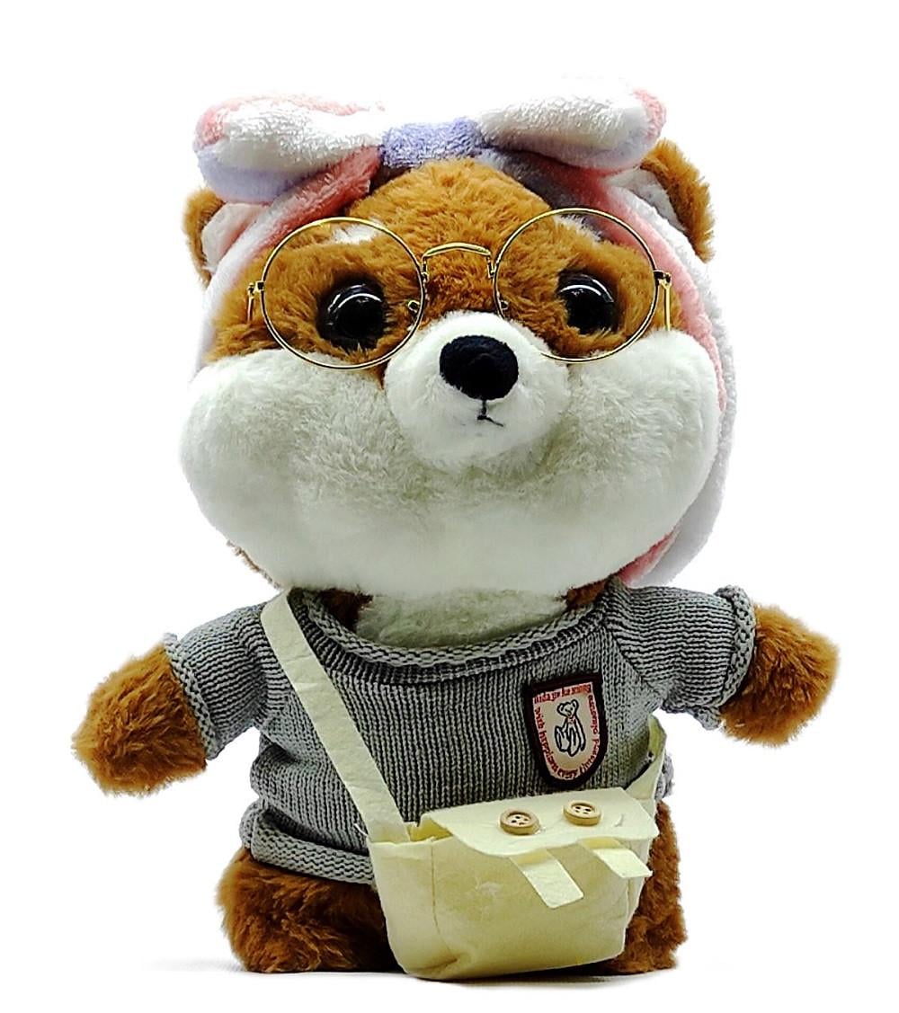 Мягкая игрушка Lalafanfan собачка Шиба Ину Коричневый (949494-1)
