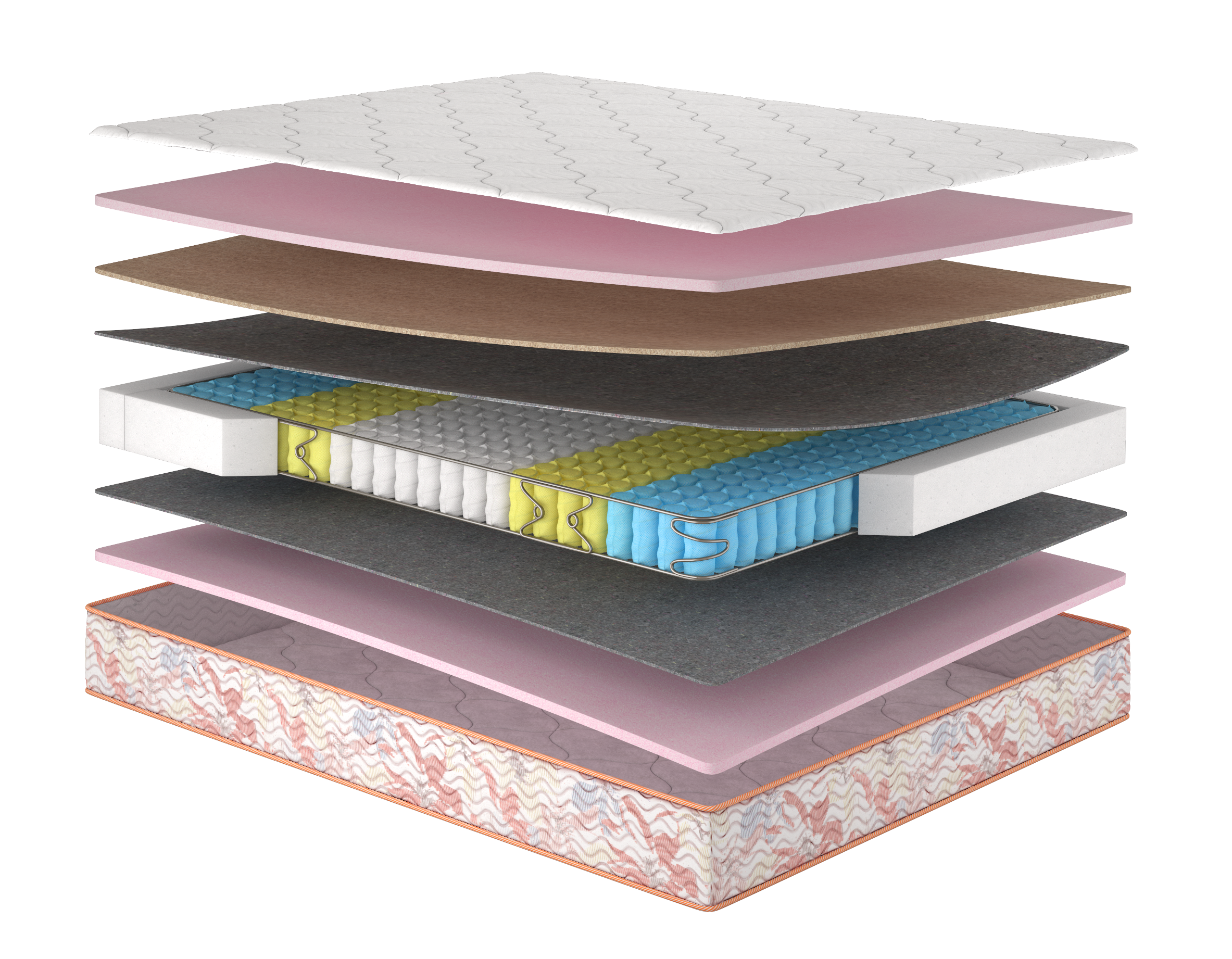 Матрас 1,5-спальный MatroLuxe Camelia+kokos/Камелия+кокос 120x190 см (MTL-141283) Матрас 1,5-спальный MatroLuxe Camelia+kokos/Камелия+кокос 120x190 см (MTL-141283)