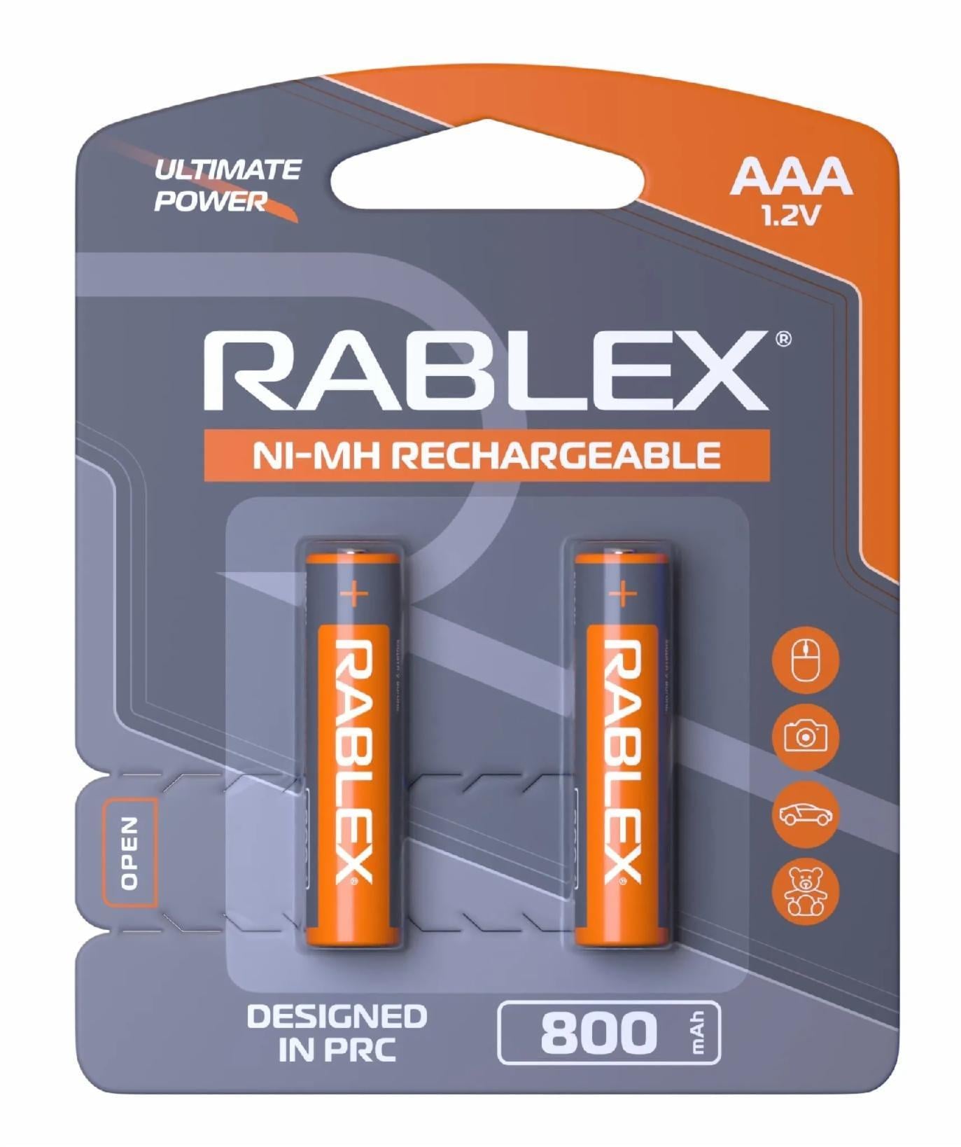Акумулятор Rablex HR03/AAA 800 mAh 2 шт. (4819840001285-E3)