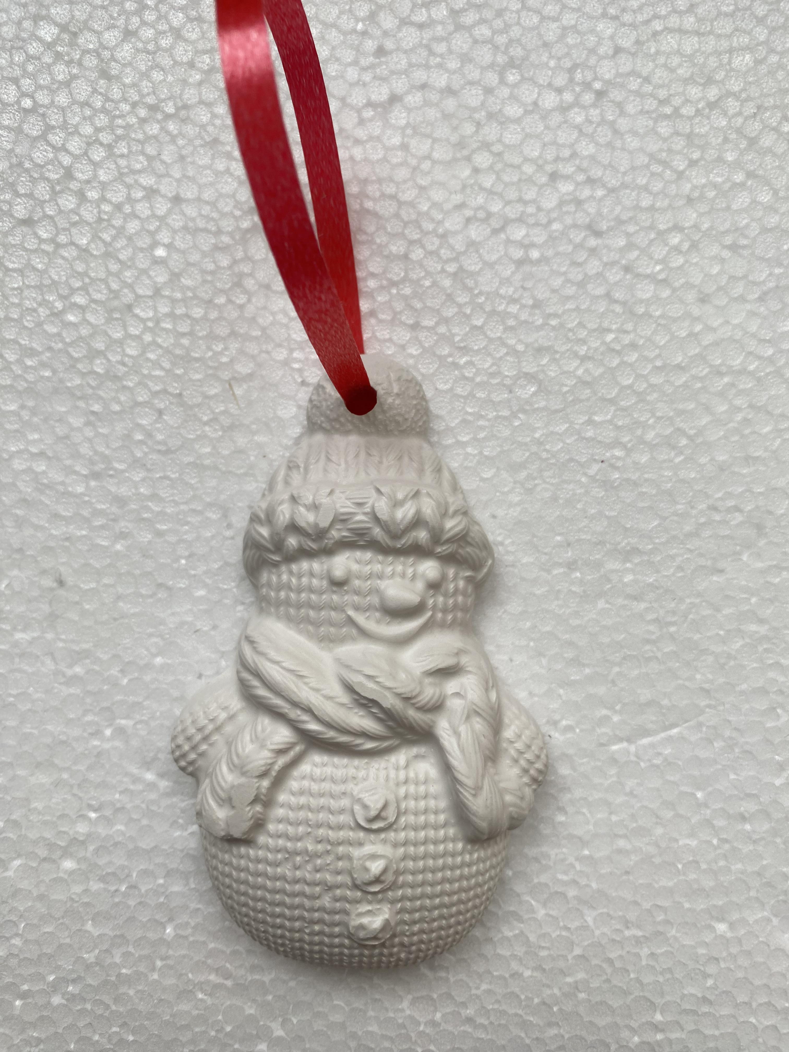 Фігурка гіпсова новорічна Сніговик (0106) - фото 2