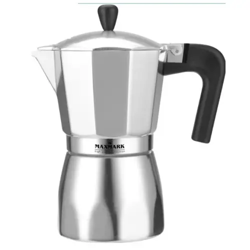 Гейзерная кофеварка Maxmark MK-AL3103 на 3 чашки 150 мл алюминий (6902024570269)