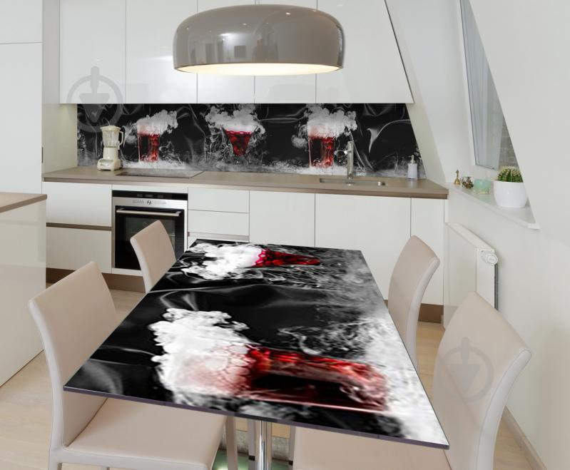 Наклейка виниловая на стол Zatarga  "Парующие Коктейли" 650х1200 мм