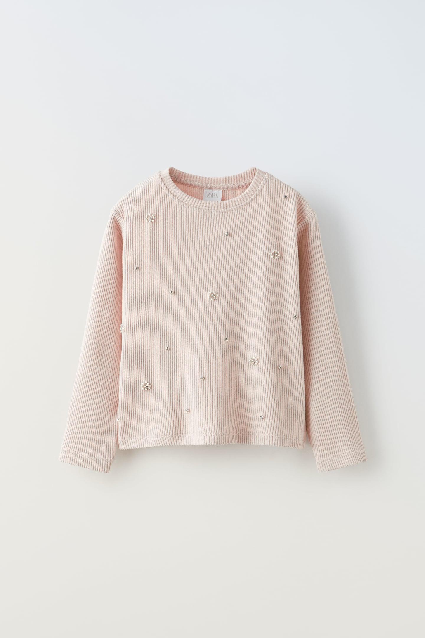 Реглан в рубчик для девочки Zara 140 см Розовый (2795711622)