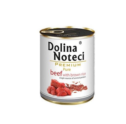 Корм влажный гипоаллергенный для собак Dolina Noteci Premium Pure с говядиной и коричневым рисом 800 г (1719309742)