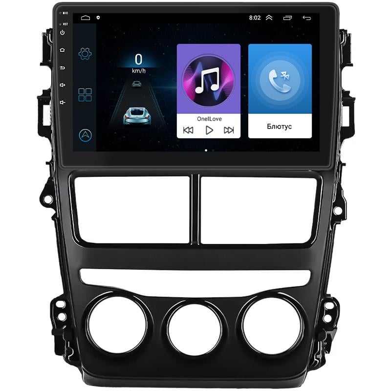 Магнитола штатная Lesko для Toyota Yaris III Restyling 2 2017-2020 9" 1/16Gb Wi-Fi GPS Base