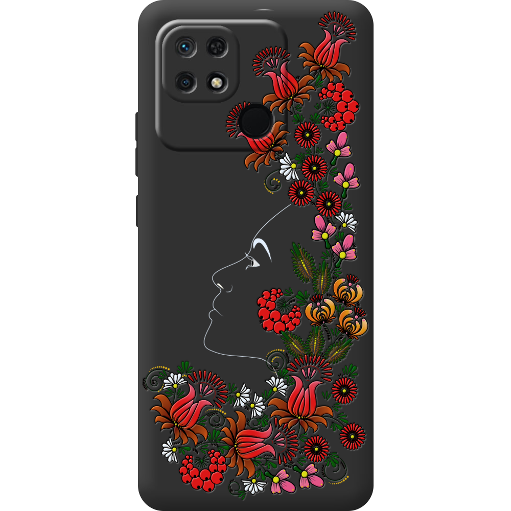 Чехол BoxFace Xiaomi Redmi 10C 3D Ukrainian Muse Черный силикон (44304-bk64-44307)