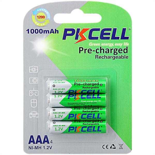 Аккумулятор APKCELL AA AAA1000-4B 1000 mAh 1,2V Ni-MH RTU 4 шт. (587257)