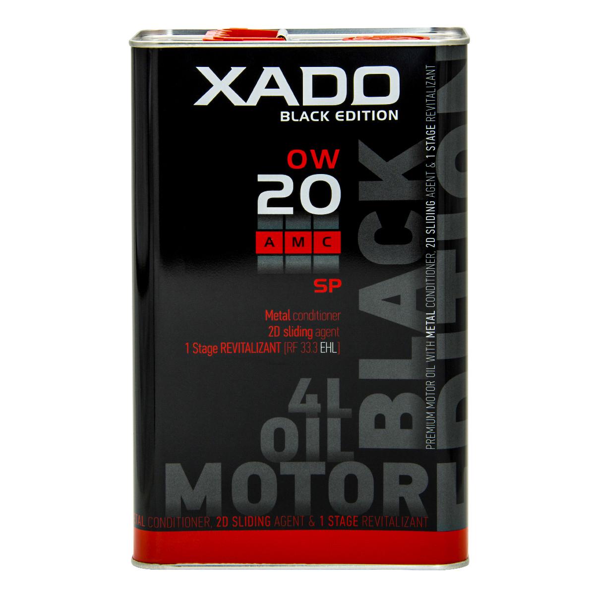 Моторна олива XADO Atomic Oil 0W-20 SP AMC Black Edition синтетична 4 л