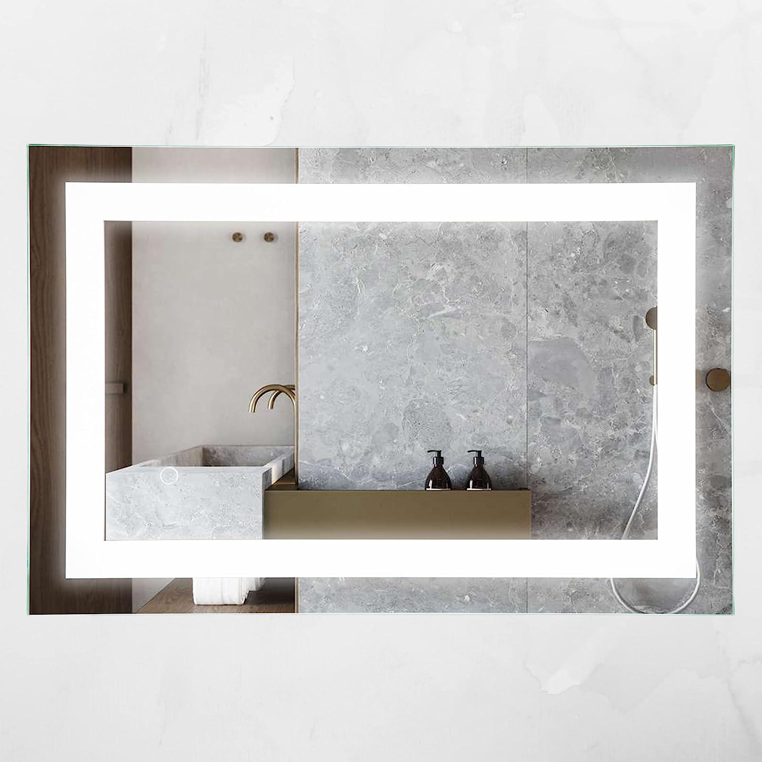 Дзеркало Dim Dzerkal MAVA з LED-підсвіткою та сенсорним керуванням 80х120 см (10062)