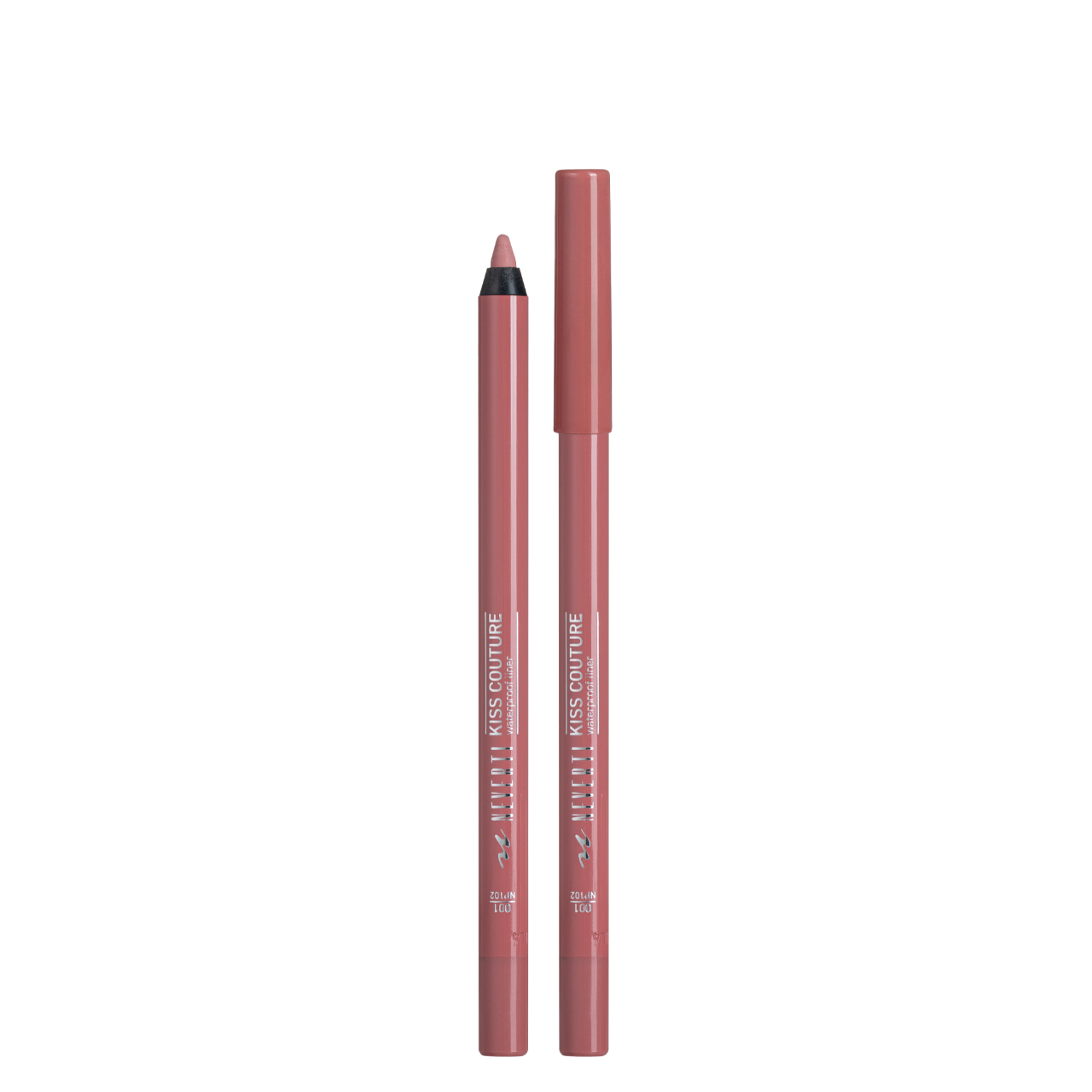 Олівець для губ водостійкий Neverti Kiss Couture NP102 001 Світло-рожевий