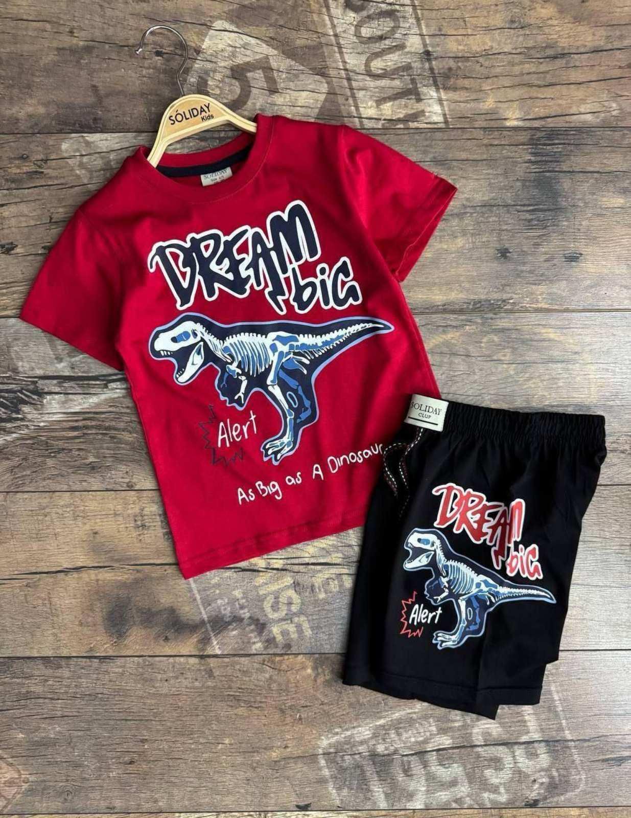 Костюм дитячий літній DREAM BIG з динозавром 140 см (27158975)