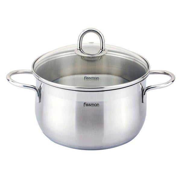 Каструля з кришкою Fissman Monica FS5403 3,6 л Нержавіюча сталь (14381922)