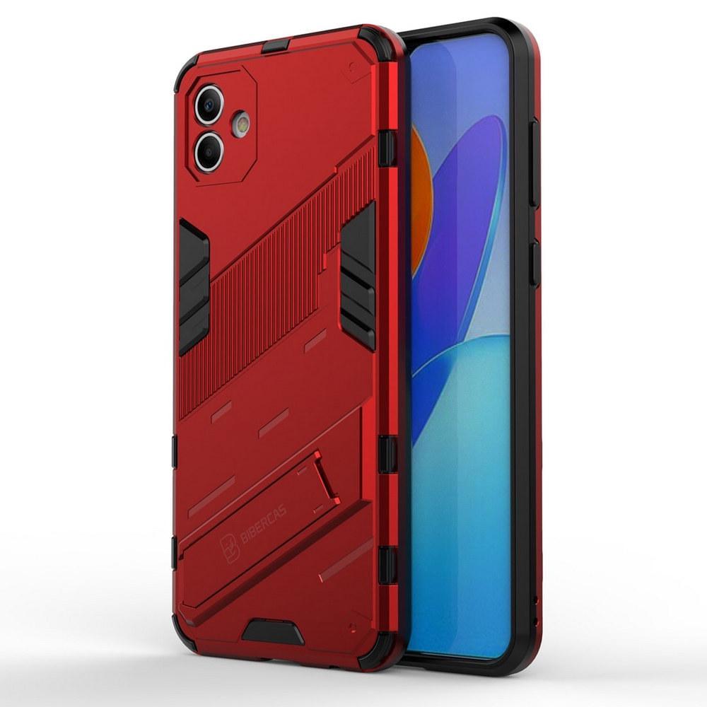 Захисний чохол BIBERCAS для Samsung Galaxy A04e A042 (з підставкою) Red (31147-2D)