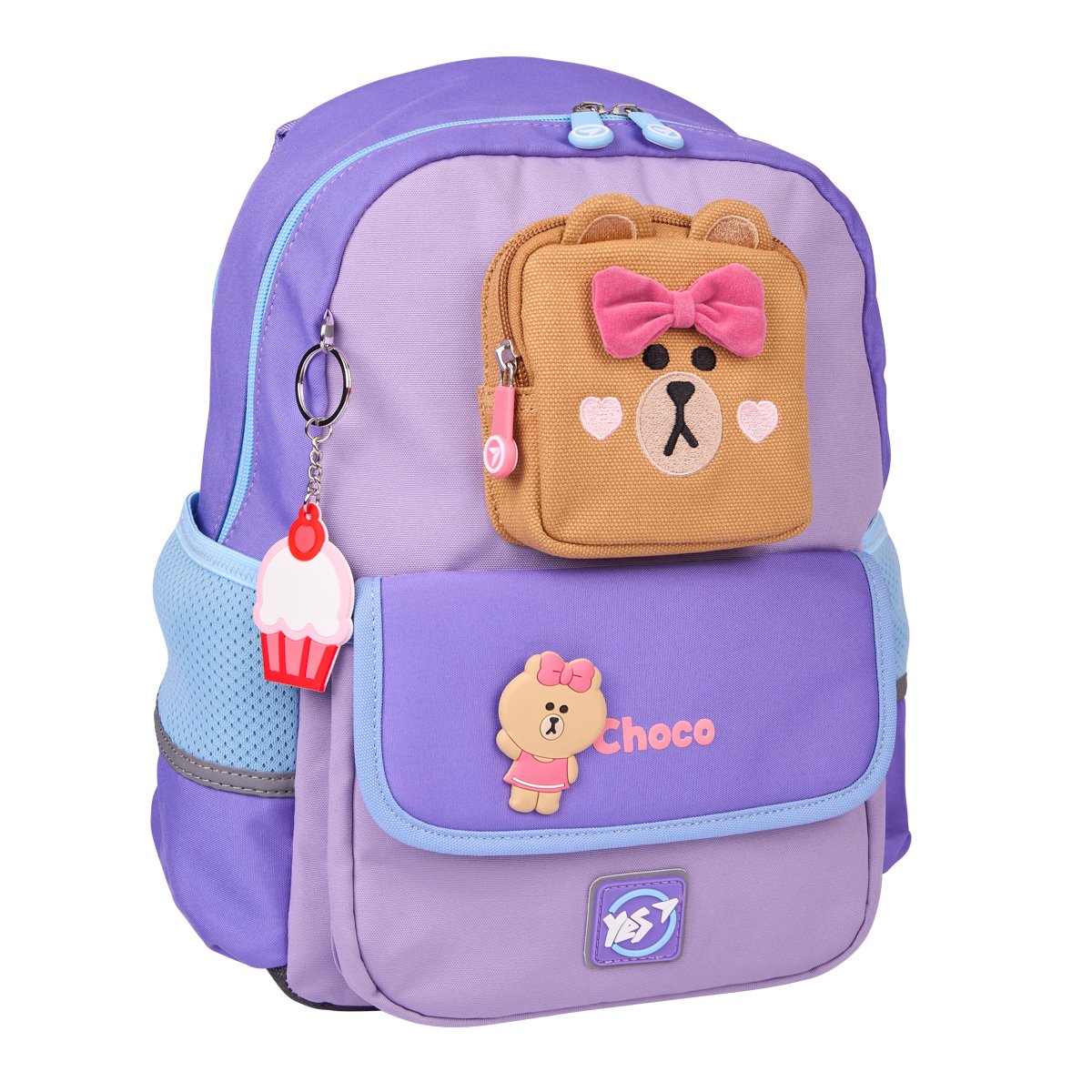 Рюкзак школьный YES S-104 Line Friends Pretty Choco 36х26х13 см Разноцветный (559836)