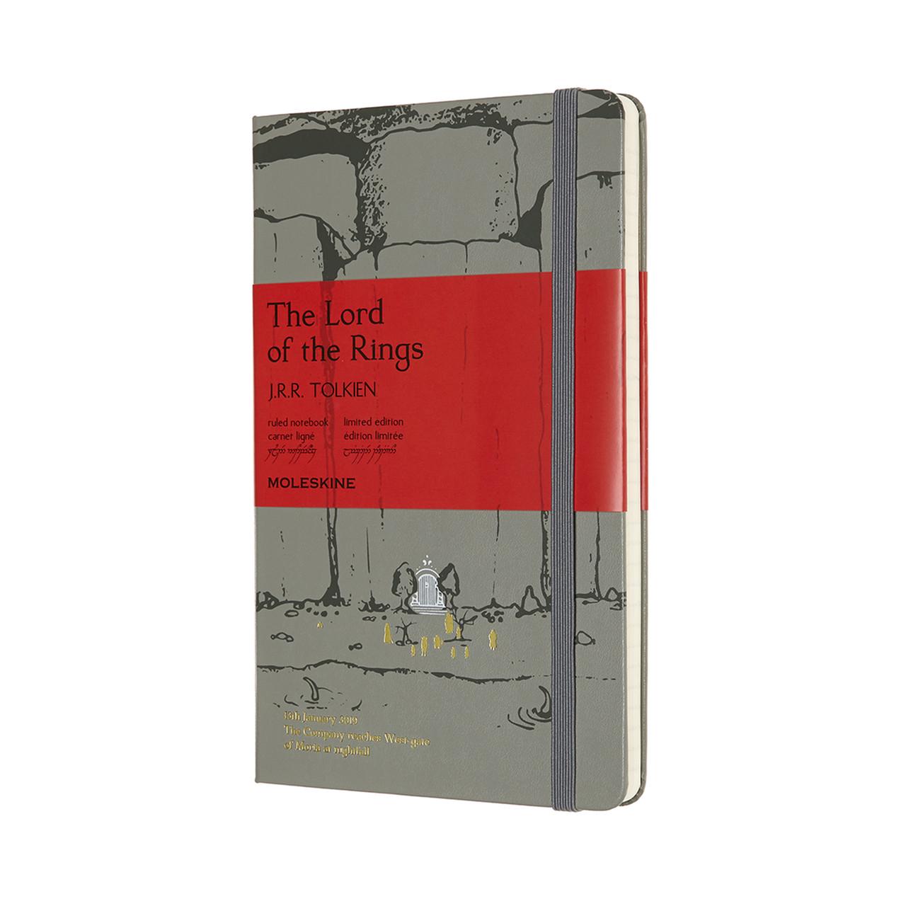 Блокнот Moleskine Limited Lord of the Rings средний 13х21 см 240 страниц в линейку Серый