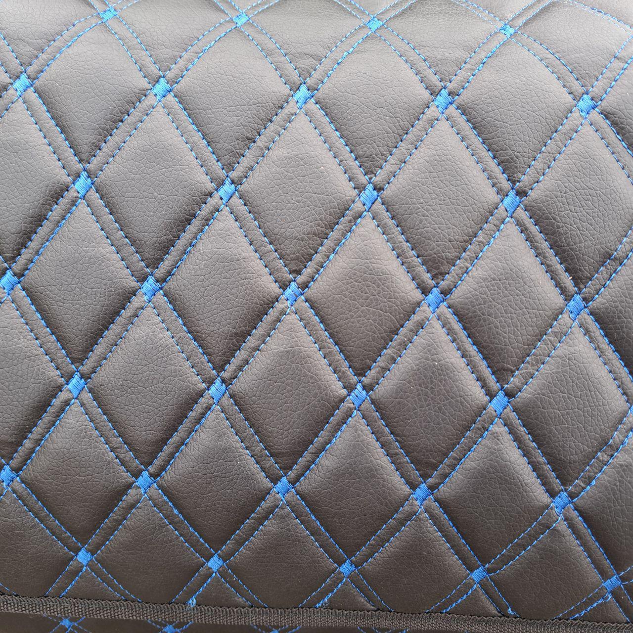 Органайзер автомобильный в багажник из эко-кожи L 65x30x30 см Черный с синим (3c272a7c) - фото 2 Органайзер автомобильный в багажник из эко-кожи L 65x30x30 см Черный с синим (3c272a7c) - фото 2