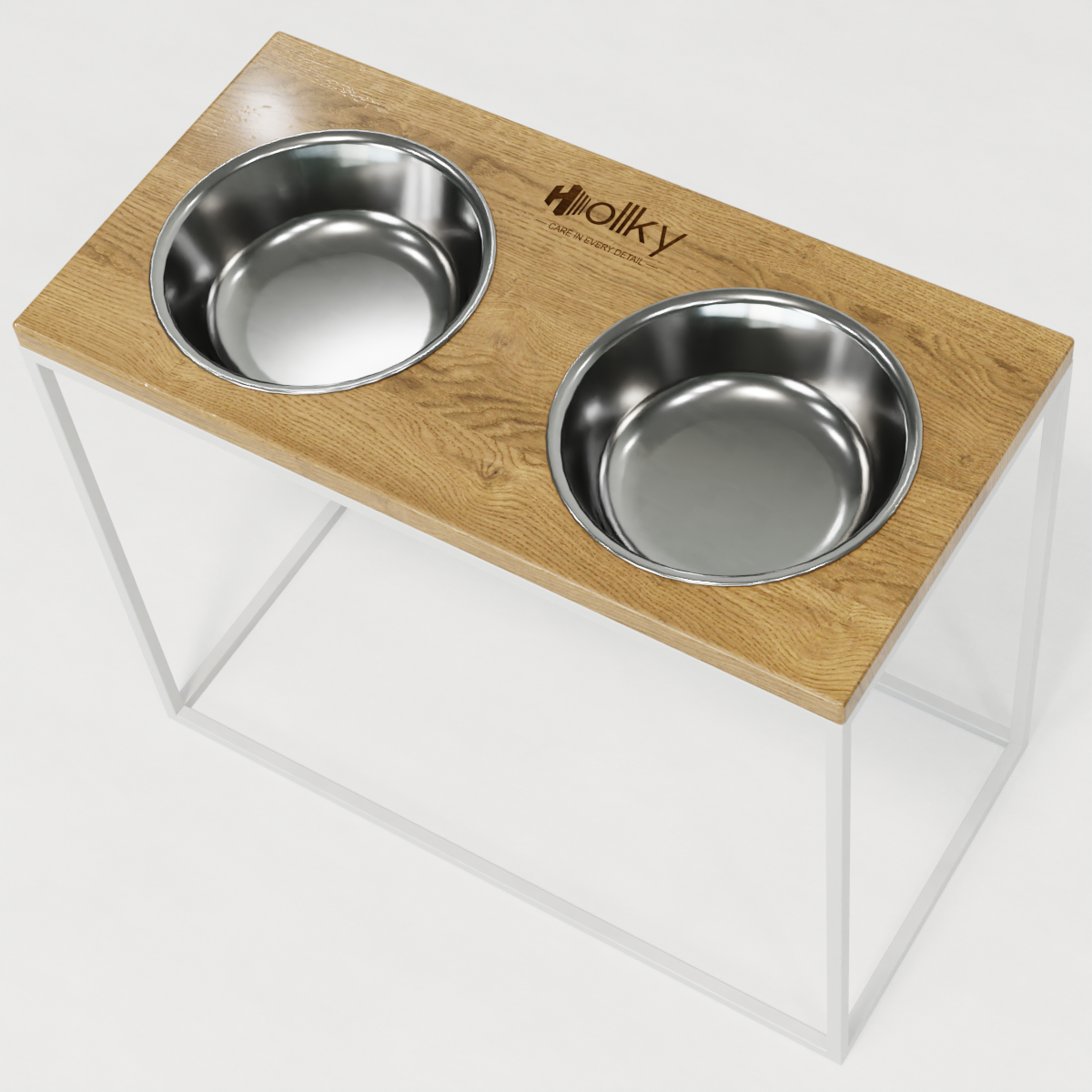 Миски на подставке для больших собак Hollky Base XL20 2х1,8 л (BXL40-522640-WHNT) - фото 3 Миски на подставке для больших собак Hollky Base XL20 2х1,8 л (BXL40-522640-WHNT) - фото 3