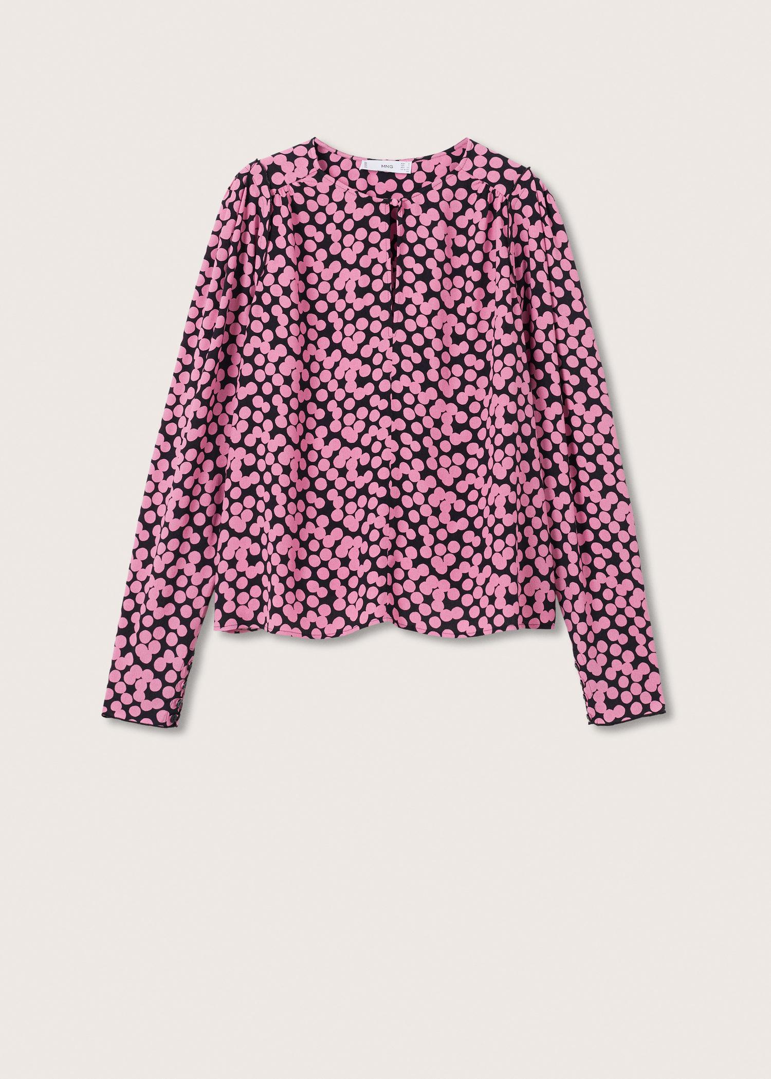 Блузка женская Mango 27094025 р. 21 Розовый (1843308) - фото 2 Блузка женская Mango 27094025 р. 21 Розовый (1843308) - фото 2