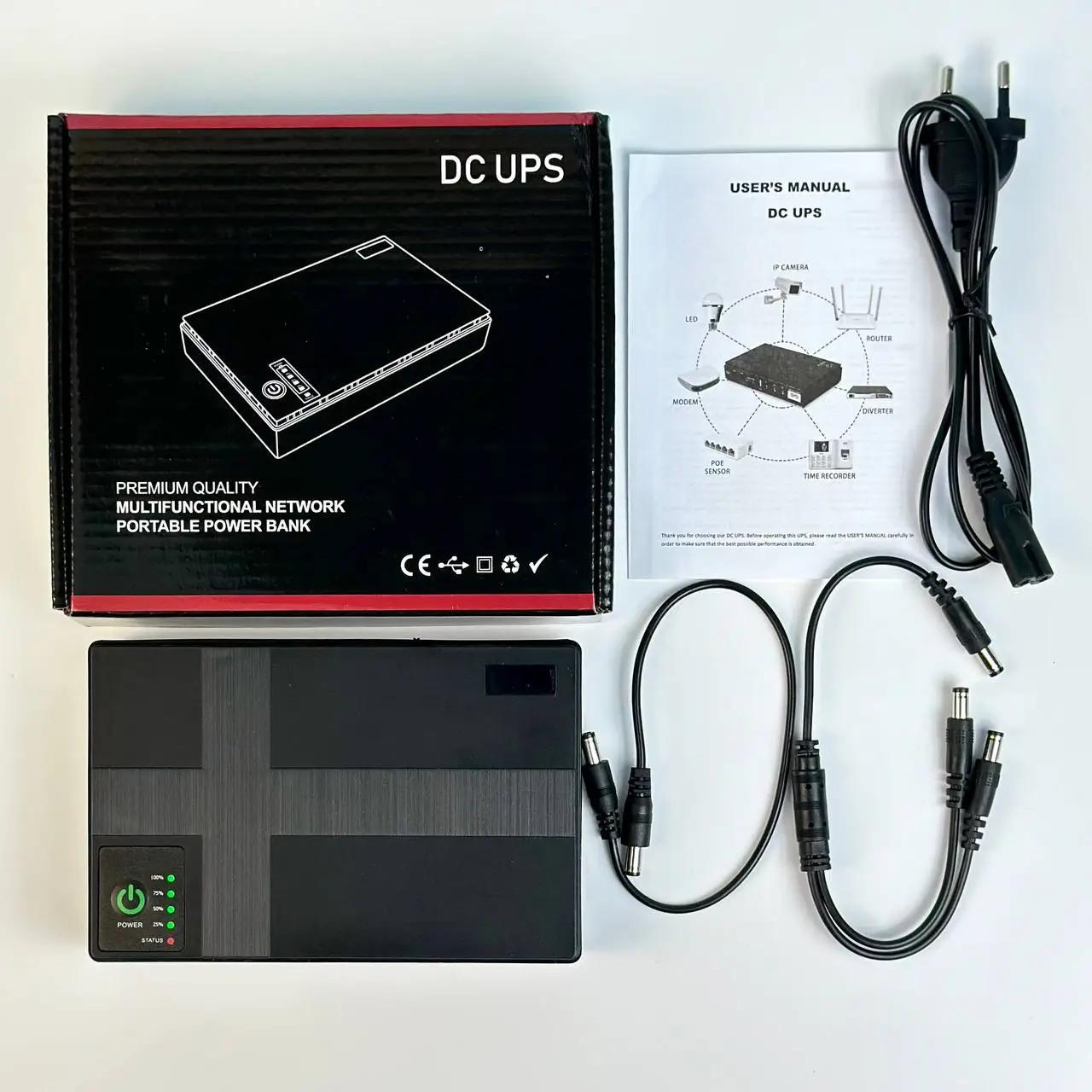 Джерело безперебійного живлення для роутера mini UPS DC1018P 10400 mAh 5/9/12 В (88967151) - фото 2