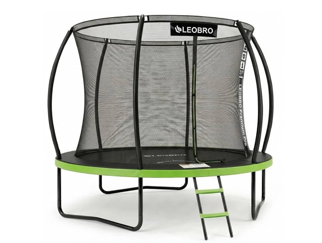 Батут LEOBRO Premium Pro 10FT з внутрішньою захисною сіткою 312 см Green (LB-1100)