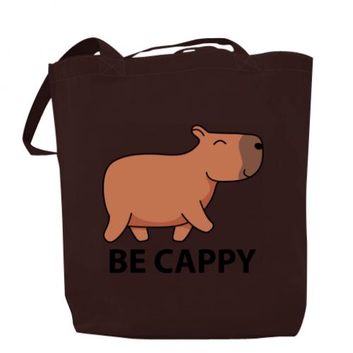 Шоппер Капибара Be Cappy 37x41 см Шоколадный (13450964-12-184883)
