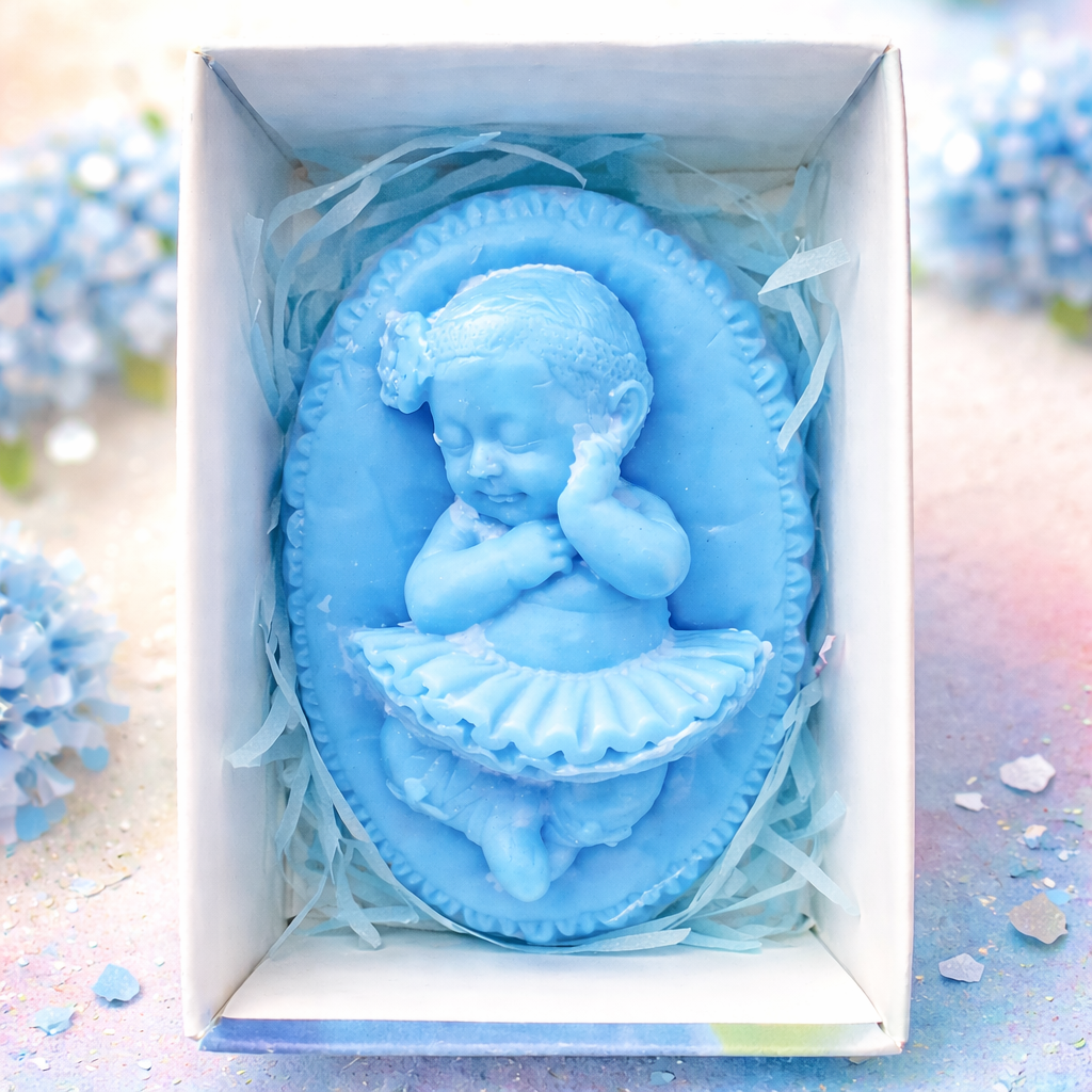 Мыло сувенирное фигурное Младенец Балерина Голубой Мыло сувенирное фигурное Младенец Балерина Голубой