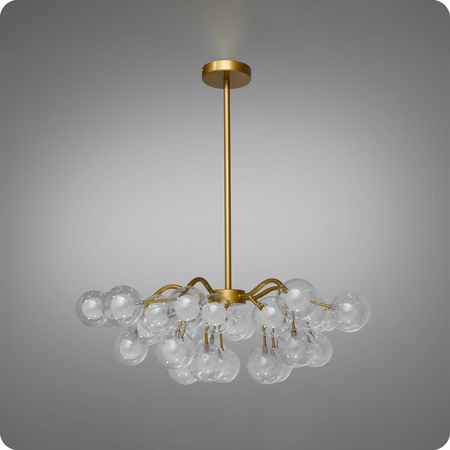 Люстра подвесная 517 Dlight на 30 ламп Золото Сатин (01955)