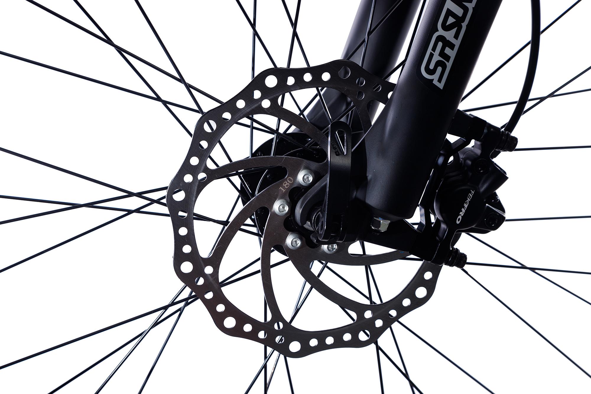 Електровелосипед WENDAT MTB гідравлічні гальма 3"/27,5"/48V/23 Ah/1000W Чорно-червоний (WEN-MTB3-275-48231000-BLACK-RED) - фото 3