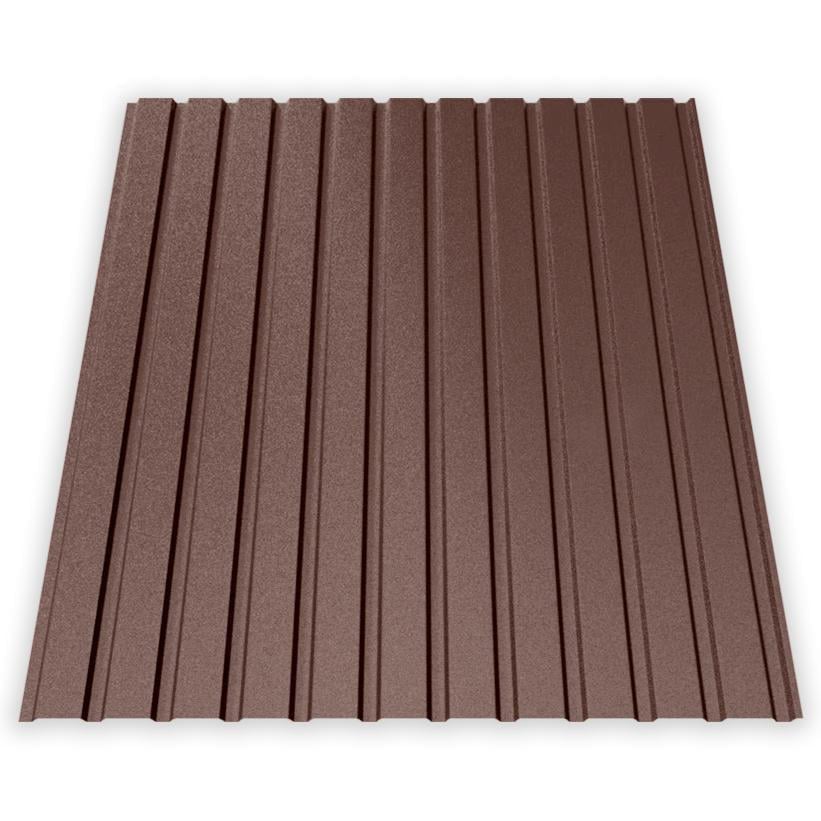 Профнастил AKM ПС-10 100 г/м2 0,40 мм 1200х2000 мм Ral 8017 Коричневый матовый (30297289)