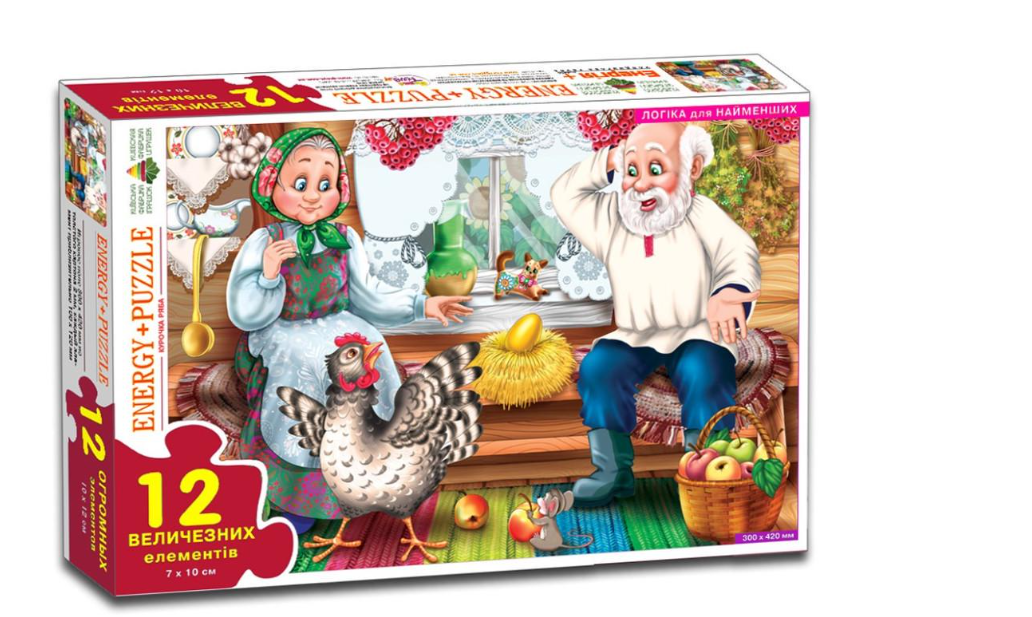 Пазли дитячі Курочка Ряба на 12 дет. (82043)