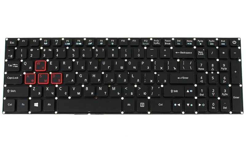Клавиатура для ноутбука Acer Predator PH315-51 Черный (163088)